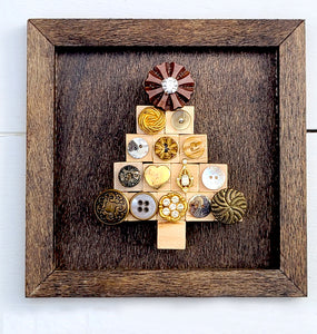 Boho Christmas Tree Plaque